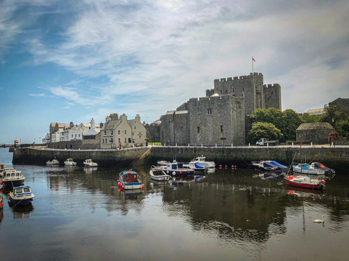 Isle of Man Castle Rushen harbour